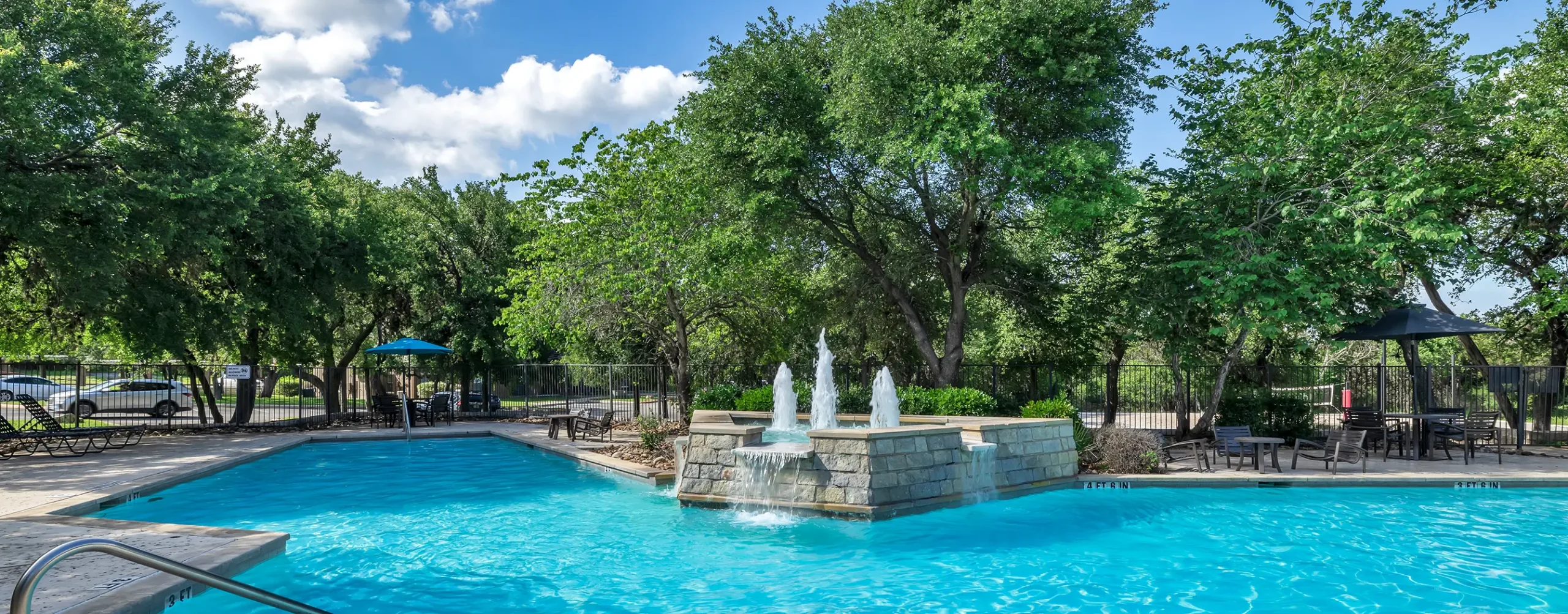 resort style pool