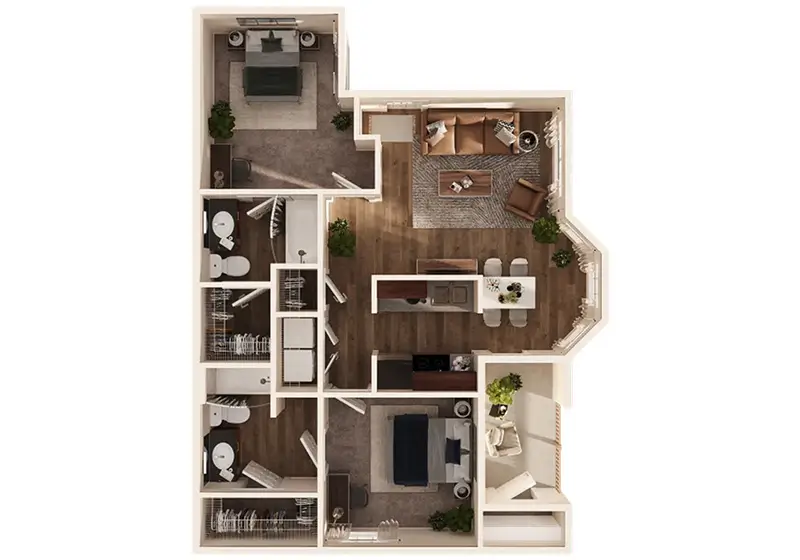 2x2 Floorplan