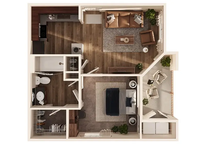 1x1 Floorplan