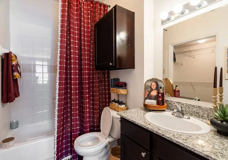 decorated bathroom