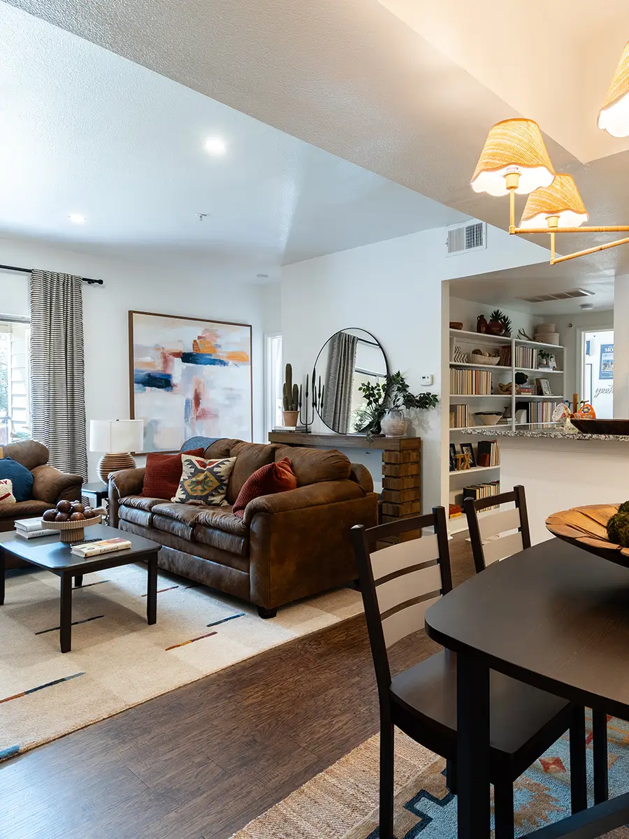 furnished living space